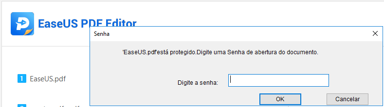 Digite a senha para abrir o PDF